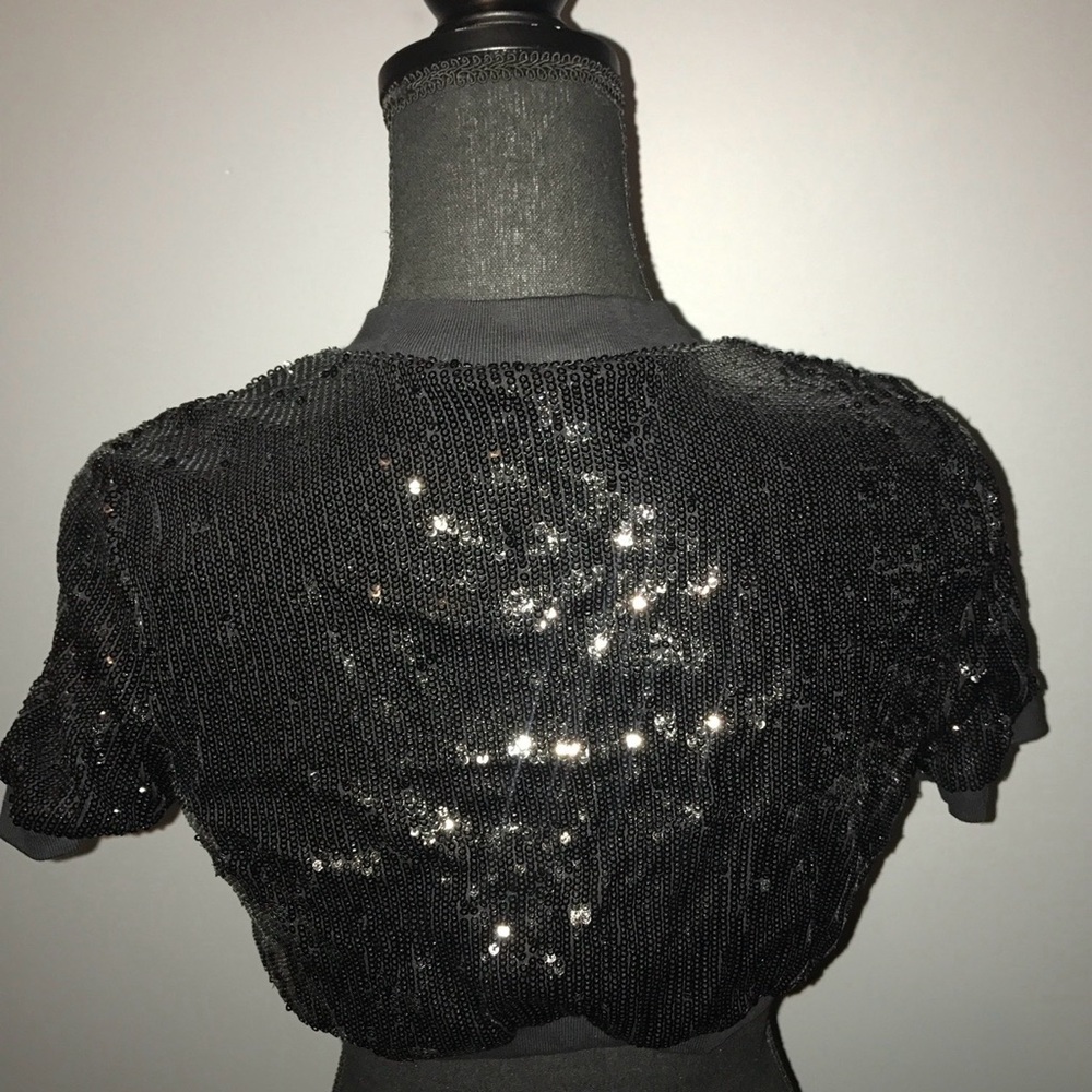 Sequin Crop Top Jacket - image 3